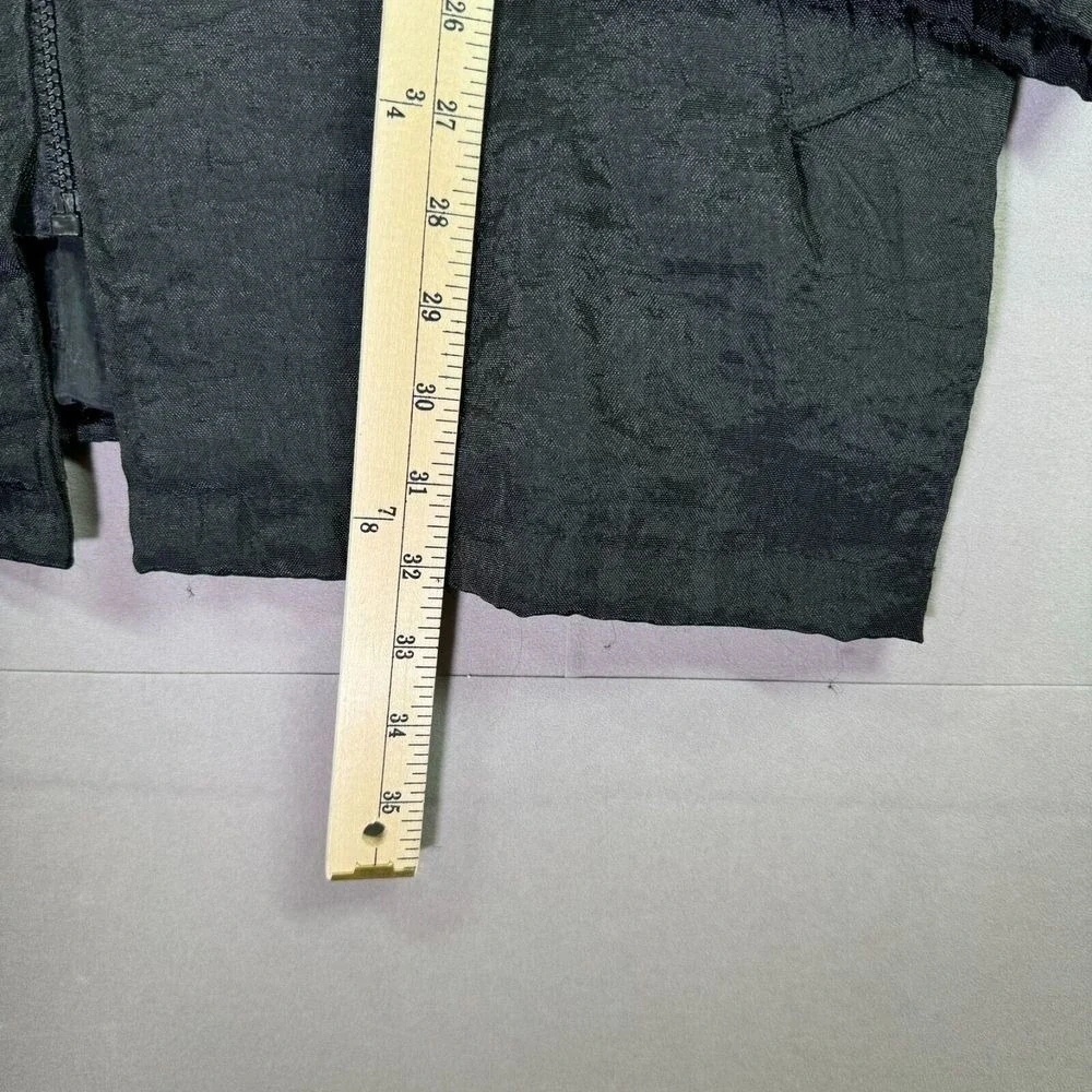 Vintage Silkworms Windbreaker Women 2XL‎ Black 80s Gorpcore Cinch Travel Resort